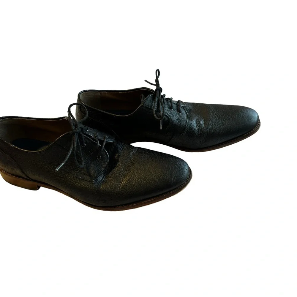 Gordon Rush Woods Black Textured Leather Lace Up Derby Oxford‎  Shoes. SZ 10.